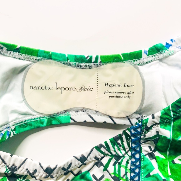 Nanette Lepore Swim NWT Palm Patchwork Bikini 12 - Picture 13 of 16
